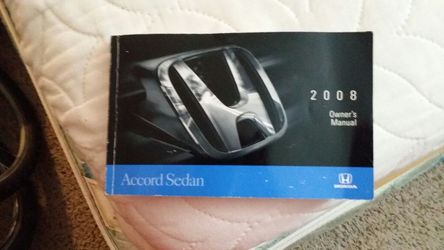 Owner manual/Honda Accord 2008