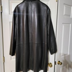 Men's Quarter Length Soft Leather Coat