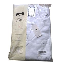 Dr. James Lab Coat Unisex Men Women Size L 100 Cotton NEW