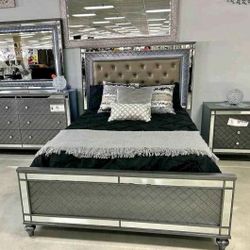 New 4pc Bedroom Set In Box 📦 FREE Mattress $49 Down But Now Pay Later No Credit Needed 