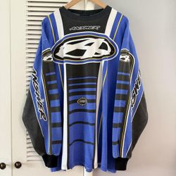 Vintage 90’s Distressed ANSWER Motocross Racing Jersey Long Sleeve T-shirt 