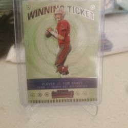 2020 Panini Tom Brandy Winning Ticket 