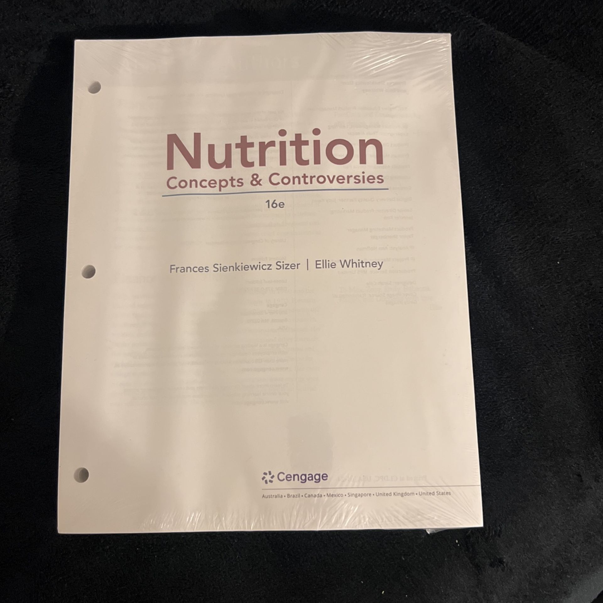 Nutrition Concepts And Controversies 16e