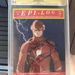 Epi-Log Special #8 (1993) CGC 9.2 — Signed (SS x3) by J.W. Shipping, Pays, & Hyderabad