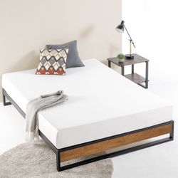 Zinus Suzanne 10 Inch Bamboo and Metal Platforma Bed Frame - King - NEW