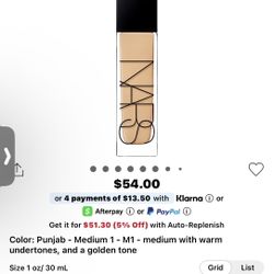 NARS Foundation Natural  Radiant Full Coverage