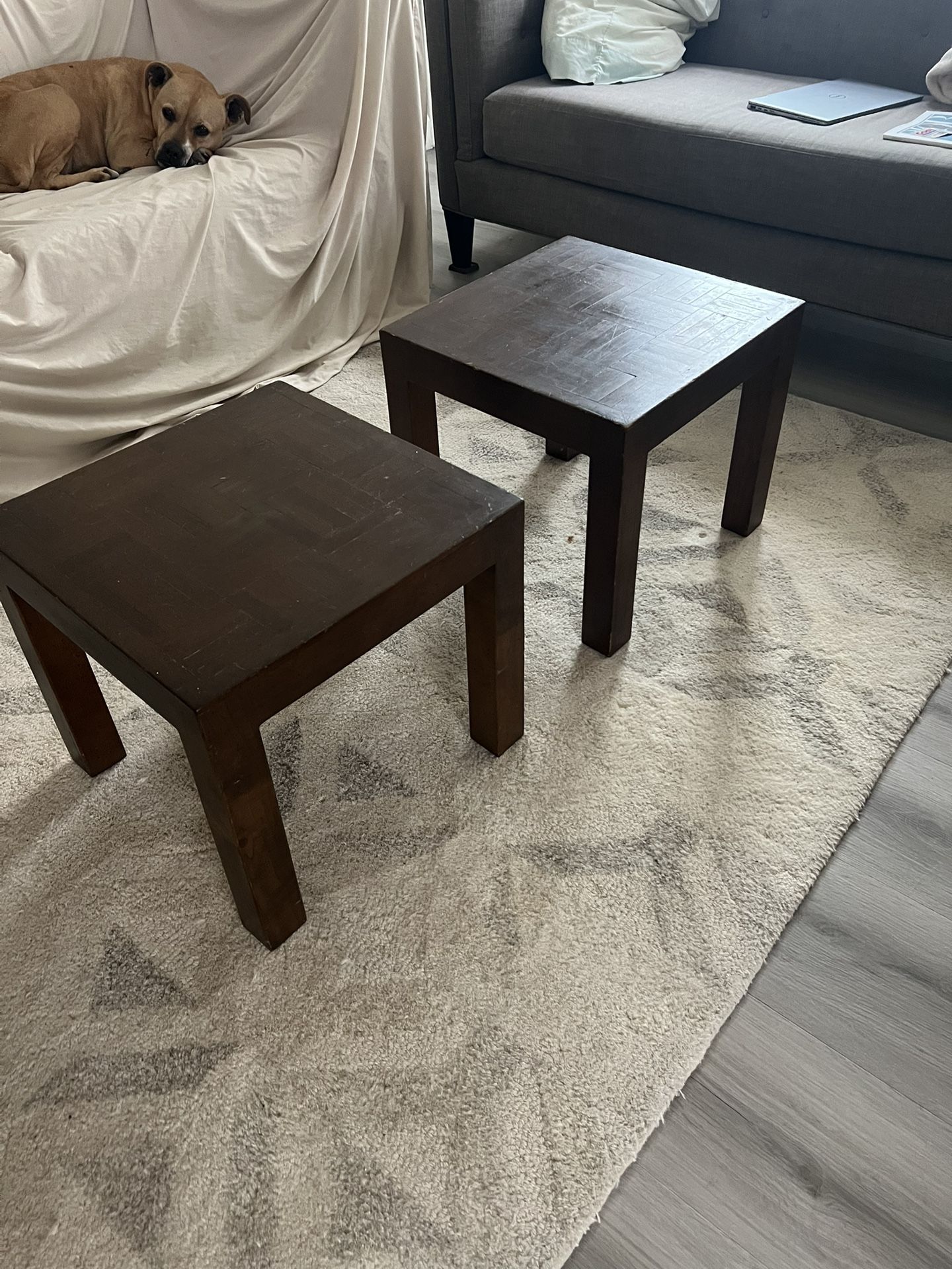 2 wooden Side Tables