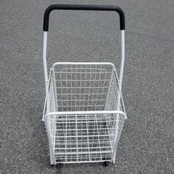Small portable shopping cart.