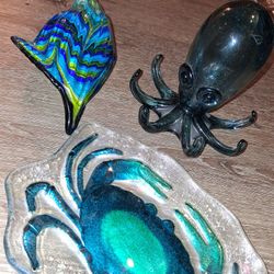 Blown GLASS OCEAN SET