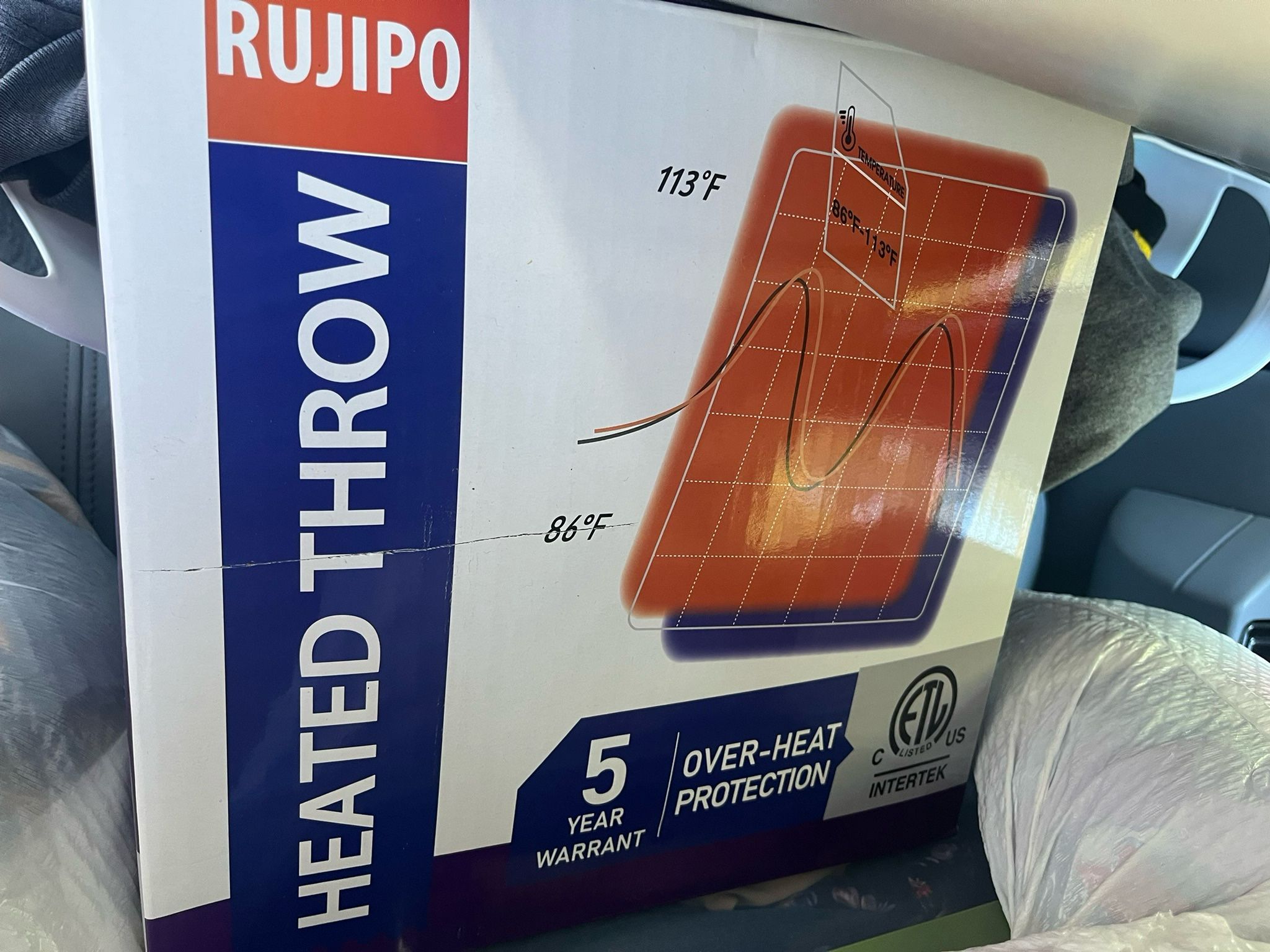 Rujipo Heated throw- new in box