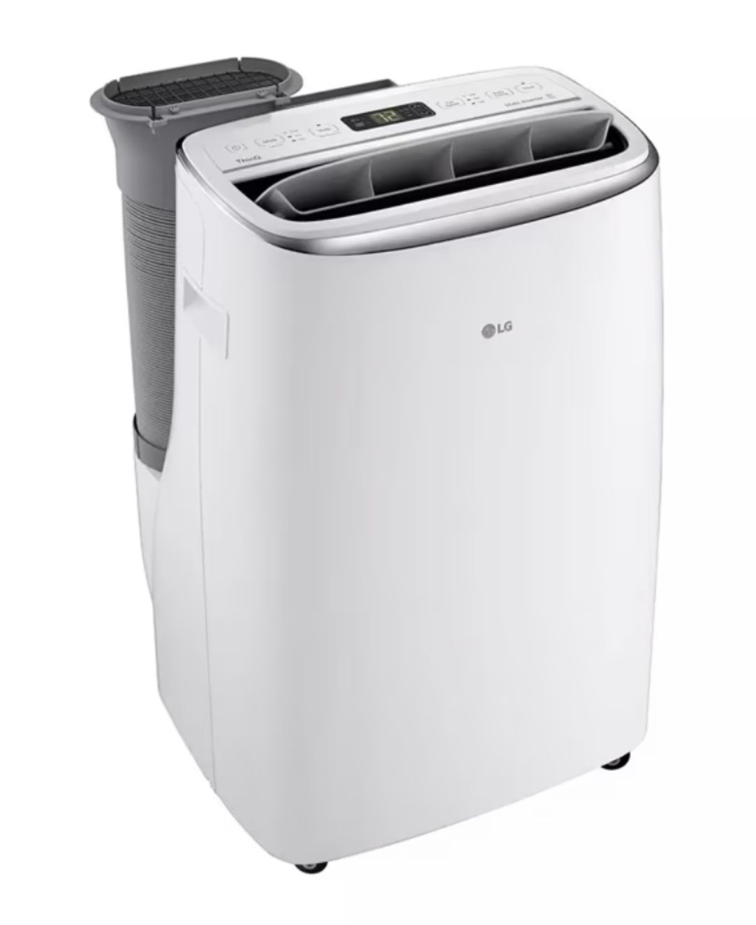 New LG 14k BTU (10k BTU DOE) Portable Air Conditioner, Dual Inverter, Quiet, WiFi with LCD Remote in White