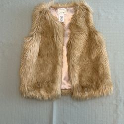 Kids Girls Faux Fur Vest