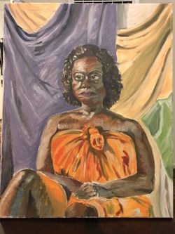 Oil on canvas paintings