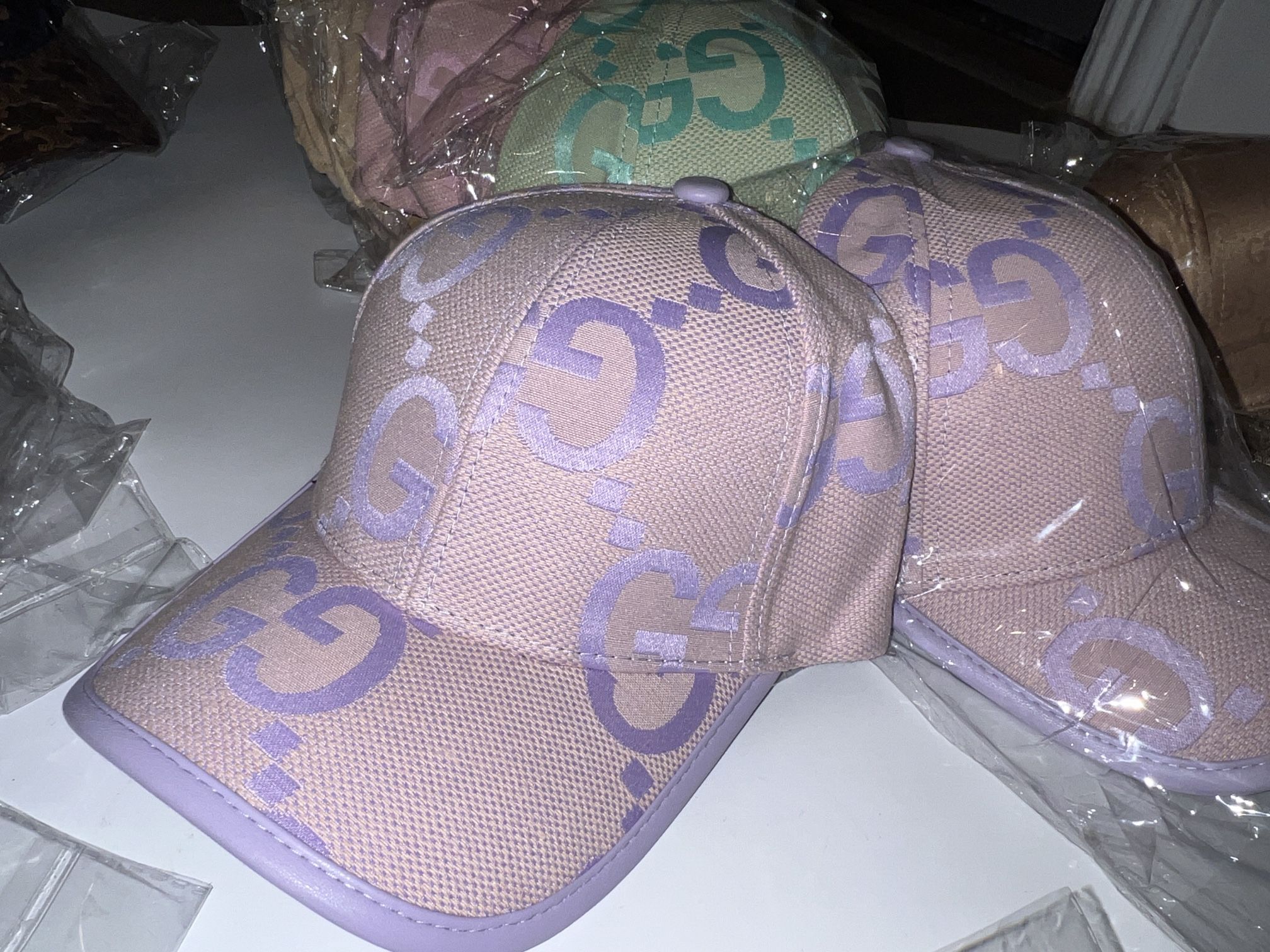 Purple And Pink Gucci Hat 
