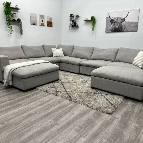 Cloud Grey Sectional Couch - Free Delivery