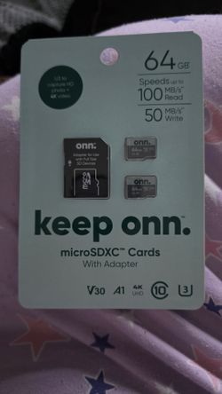 Onn 64gb micro SDXC cards