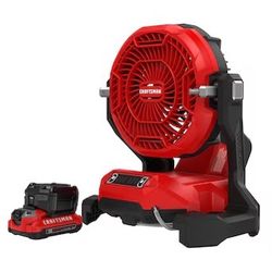 New Craftsman Misting Fan With Battery And Charger