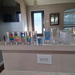 Collection Of Souvenir drinking glasses