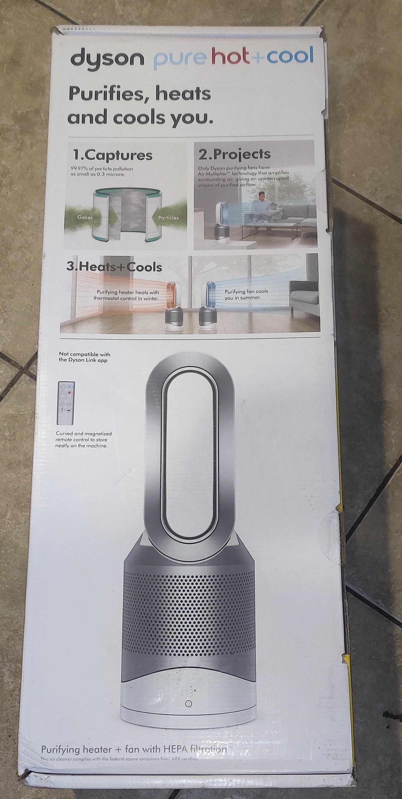 Dyson hp01 pure hot and cold Hippa air filter, cooling fan and heater