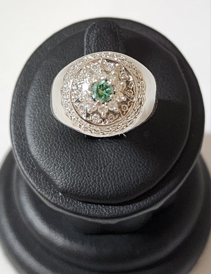 GTS Cluster Ring 1.15 CTW 14k WG 10.30g