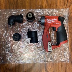 Milwaukee M12 Brushless Fuel 4 In 1 Installation 3/8 Drill Driver With 4 Tool Head (2505-20) Tool only 