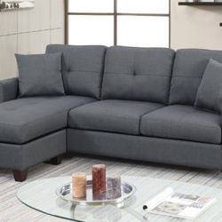 Brand New Dark Grey Sectional Sofa