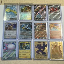 Pokemon Card Lot - 12 Cards Holos Double Rares Master Ball Gold Foil Cosmos