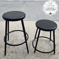 Black Metal Stools 
