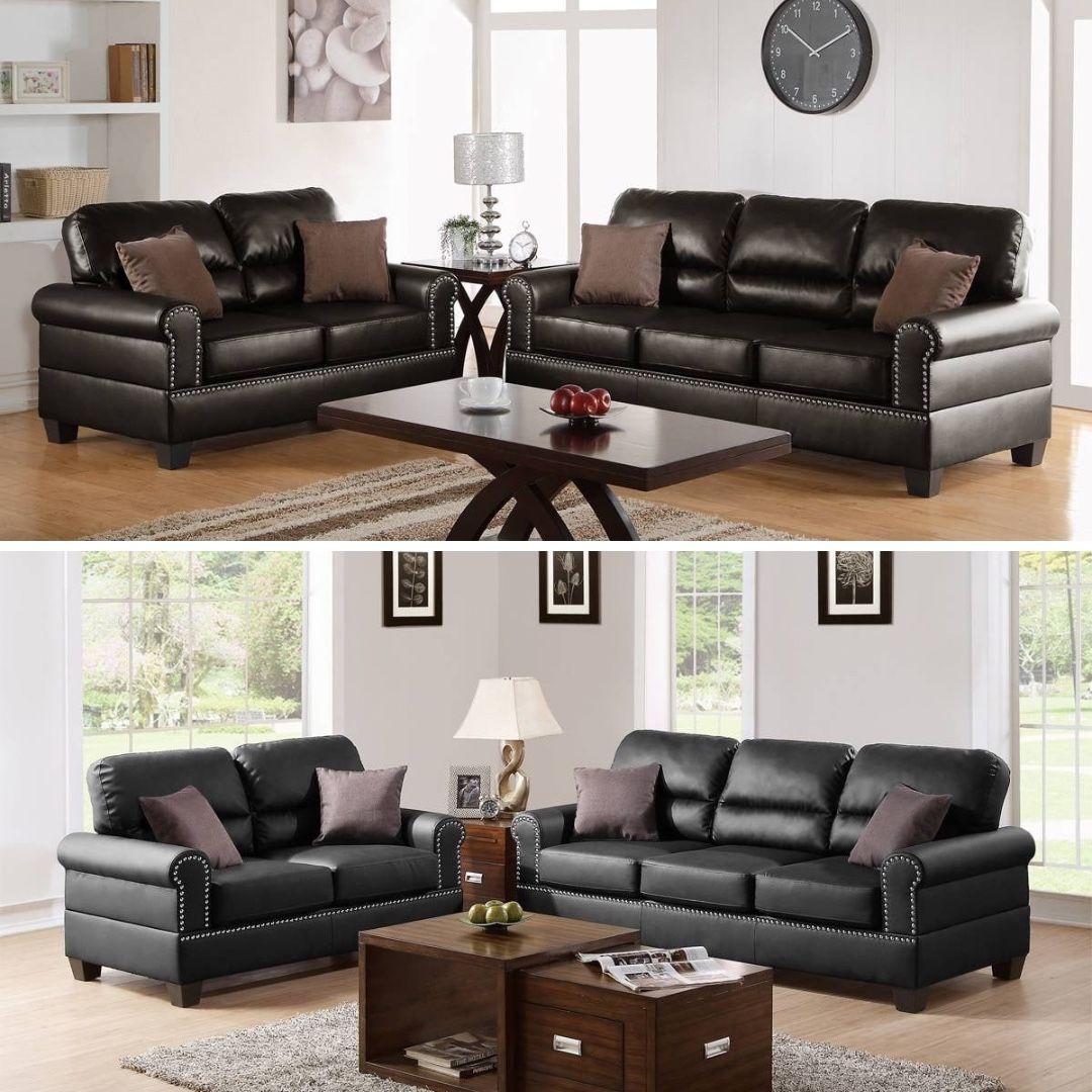 Brown Sofa And Love Seat Set