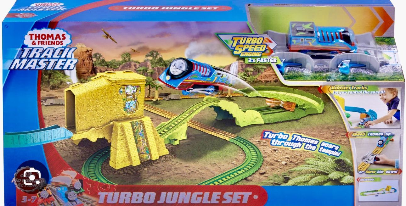 Brand New Thomas And Friends Turbo Train Jungle Set