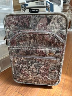 Vintage Diane von Furstenberg DVF Brocade Carry-On Travel Bag, 19