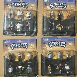 Homies Series 13 full set of 4 cards, 24 figures