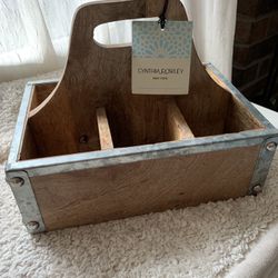 Wood And Metal Beer Caddy