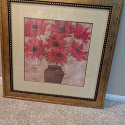 Orange Floral Picture