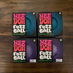 Needoh Fuzzball Blue & Purple