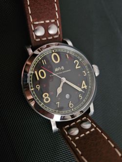 AVI-8 Men's Lancaster Bomber Vintage Aviation Pilot Watch - AV-4067