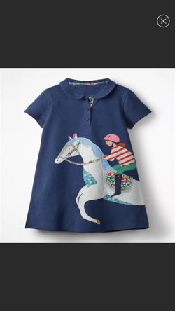 NWT Navy horse dress size 6