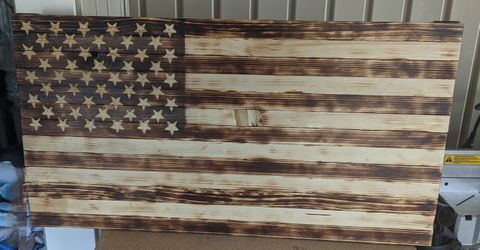 Wooden American Flag