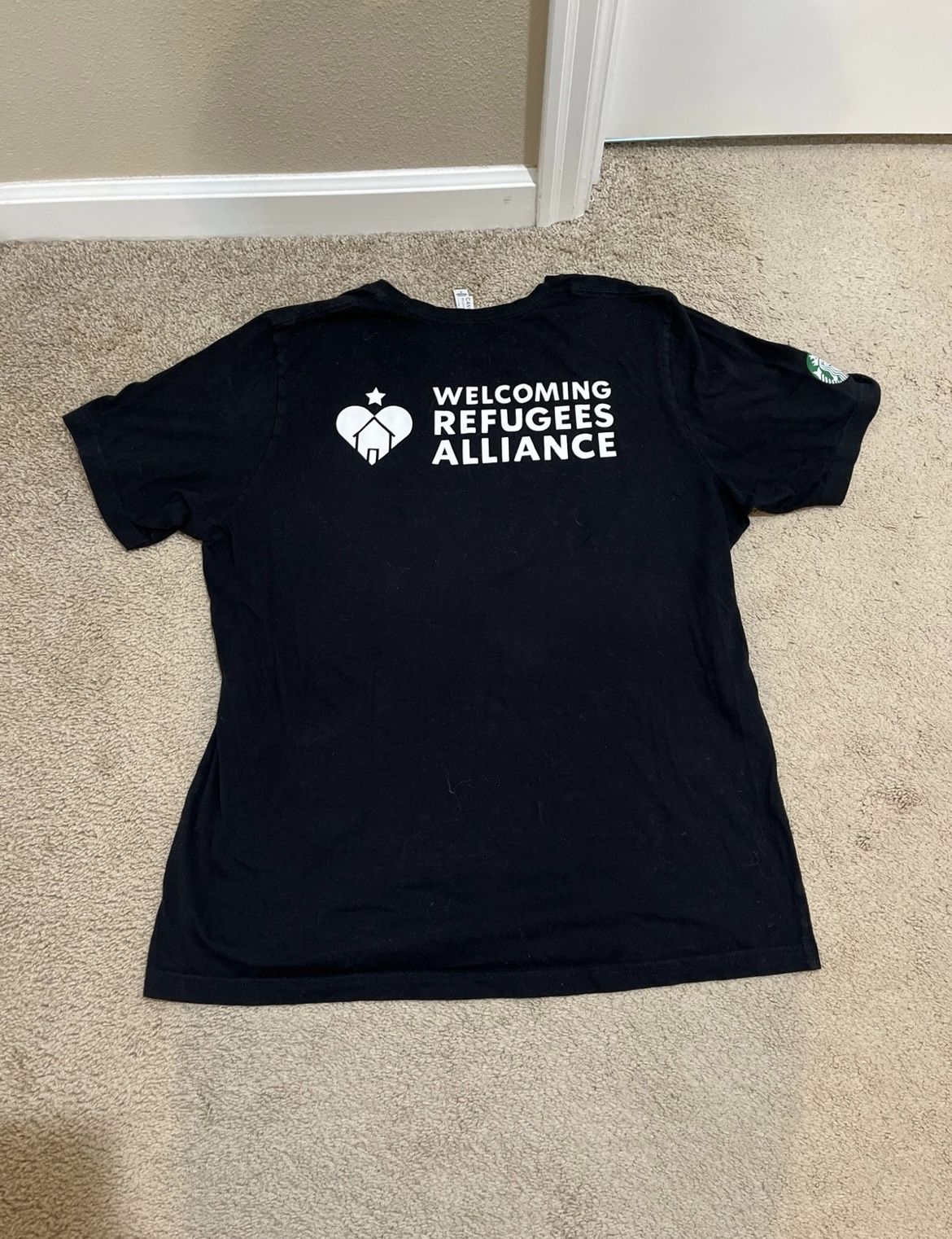 Starbucks Welcoming Refugees Alliance Shirt