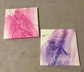 Ballerina Wall Art Set (2 pieces)