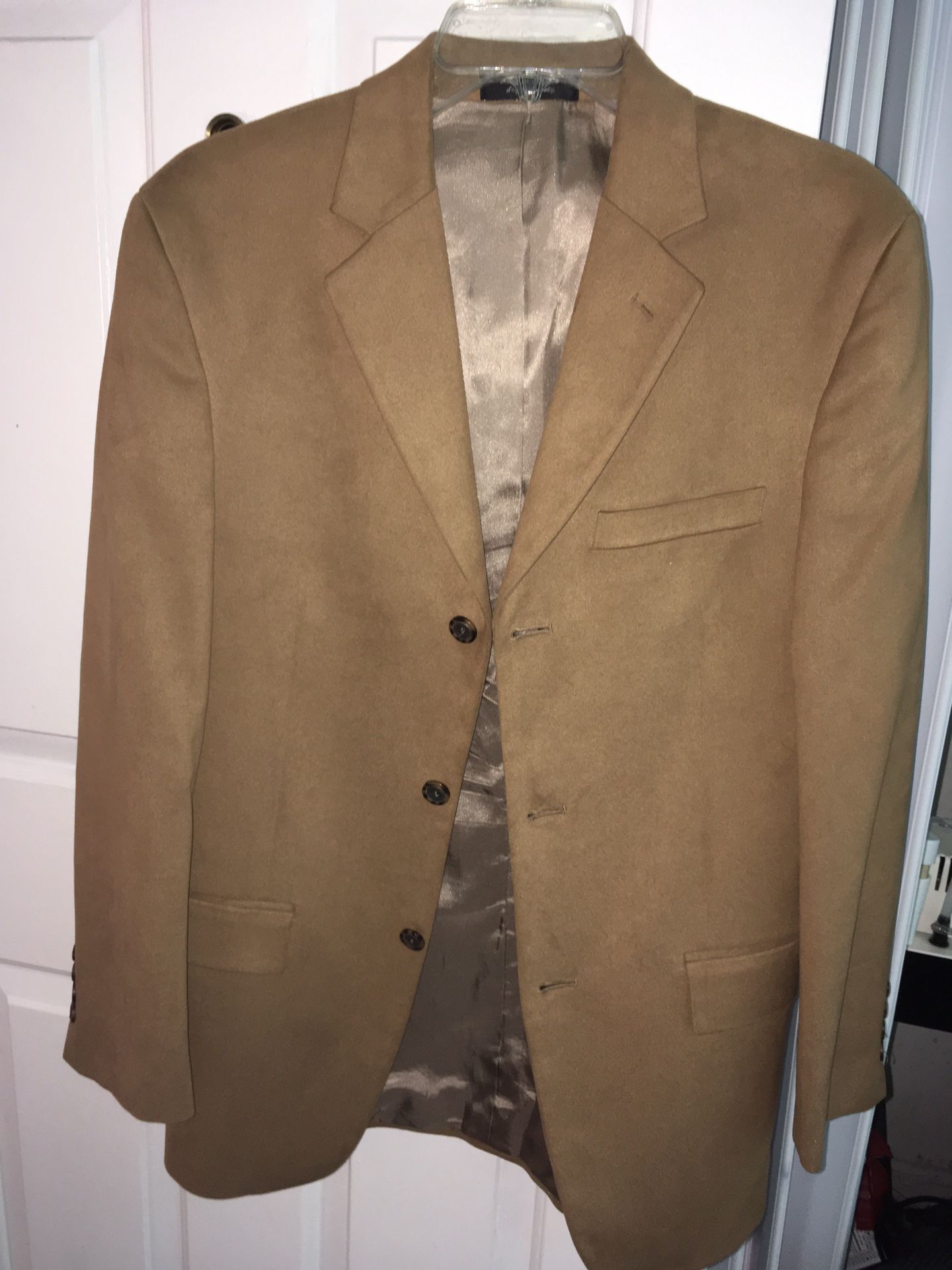 Suede Brown Sports Jacket 38r Men