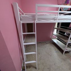White Rooms To Go Teen Loft Bed