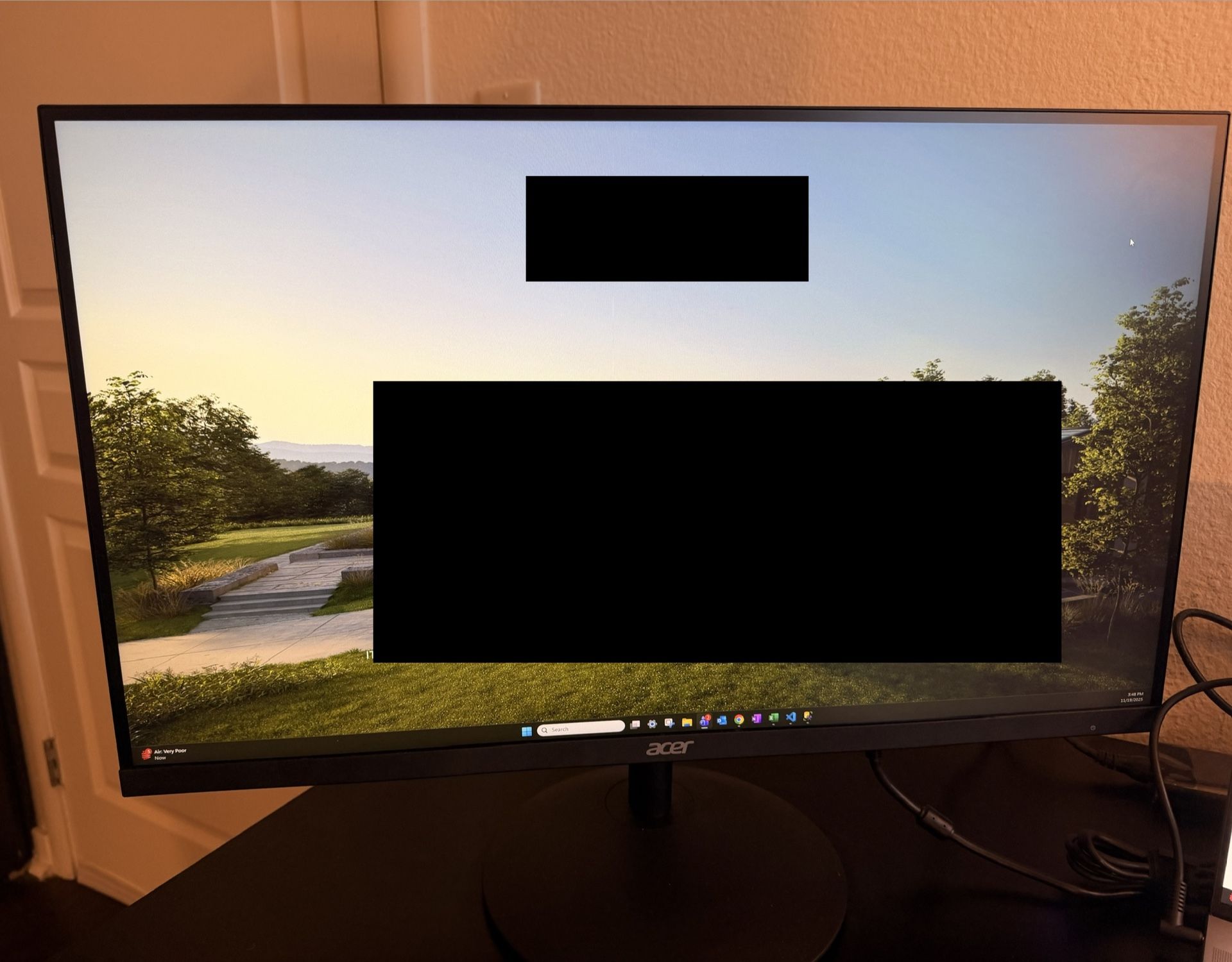 Acer 27” WQHD 100Hz Ultra-thin Monitor — Excellent Condition!