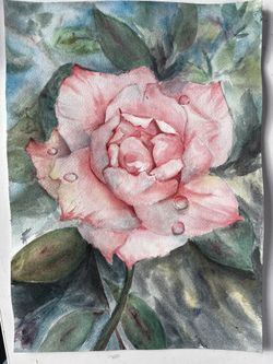 original watercolor paint. Fine Art. Painting