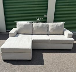 Beautiful Cream Sofa Sectional Couch + Free Delivery
