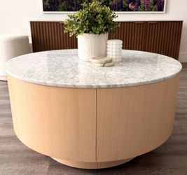 West Elm Drum Coffee Table