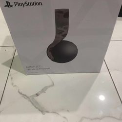 PlayStation Pulse 3D Wireless Headset - Gray Camouflage