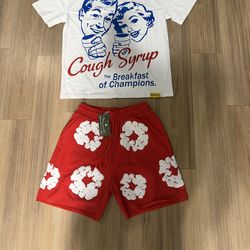 Men’s medium awful lot *x denim tears set