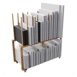 Art Storage Rack with Handle & Caster Wheels for Canvas Boards, Drawing Board, Art Studios