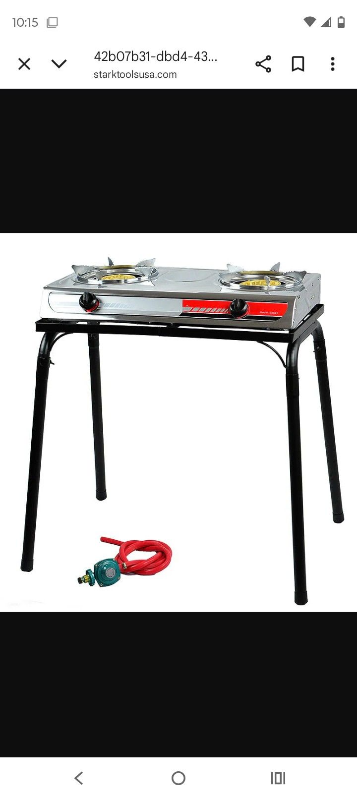 ROVSUN 2-Burner 150,000 BTU Windproof Outdoor Camping Propane Stove 2 Burner Propane New